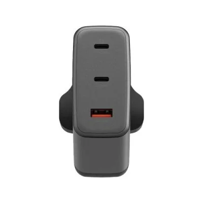 Energea Ampcharge Gan100, 2C1A Pd/Pps/Scp/Qc3.0/Afc/Fcp/ Wall Charger,100W (Uk) - Gunmetal
